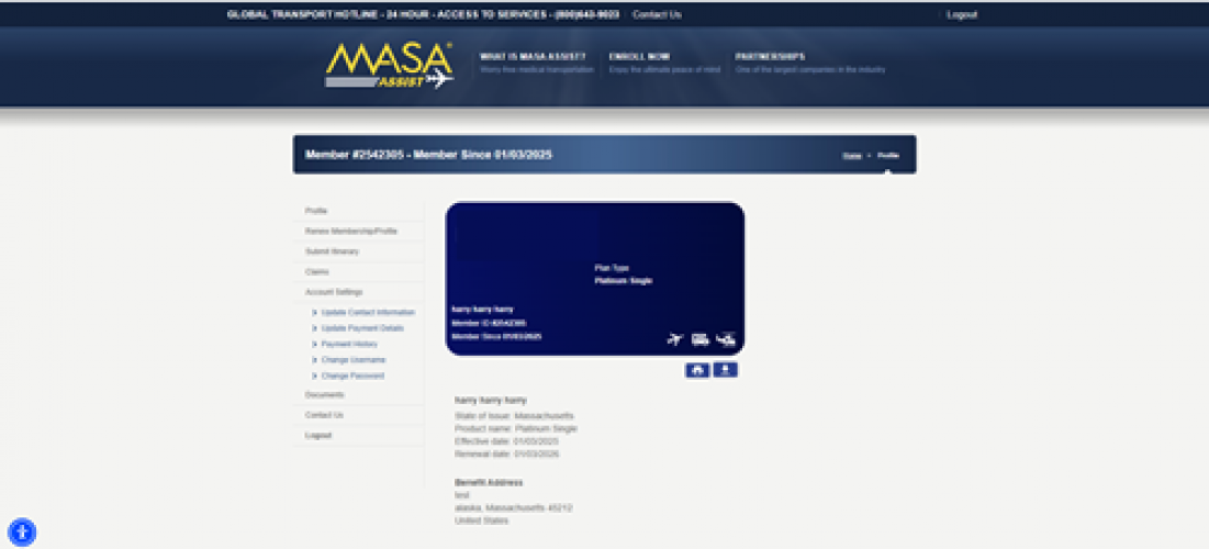 Member Portal for Client Services screenshot 1