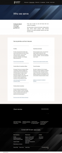 Re-designing a premium digital presence for a Global Family-Office screenshot 2