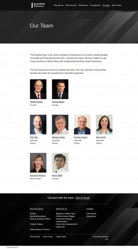 Re-designing a premium digital presence for a Global Family-Office screenshot 1