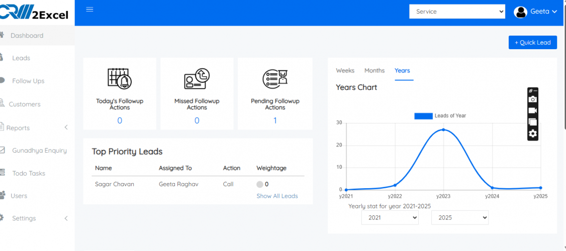 CRM2EXCEL screenshot 1