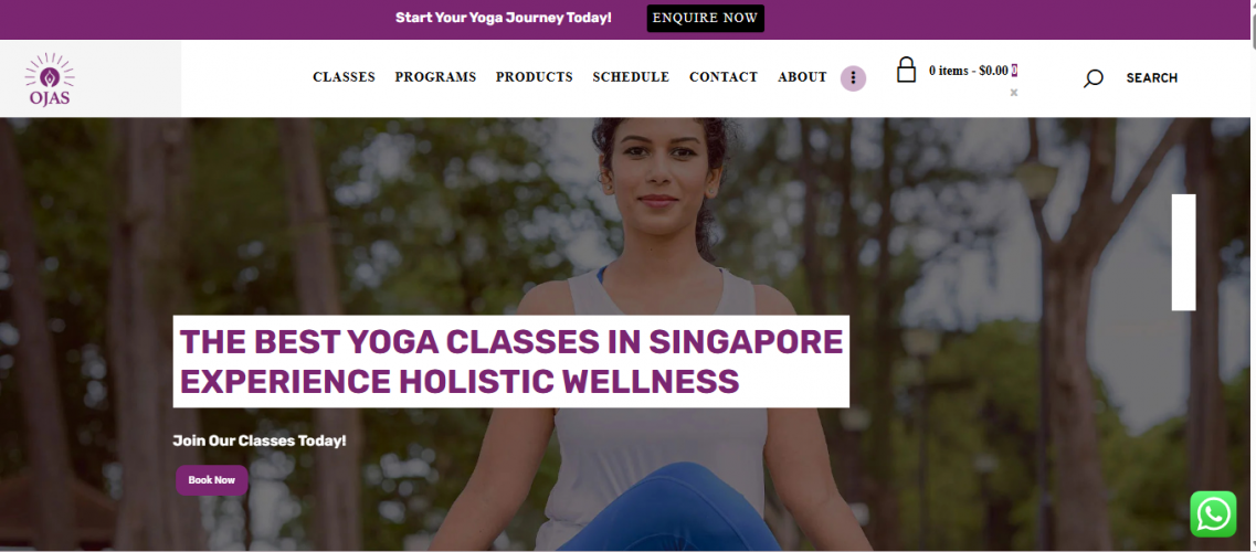 Ojas Yoga and wellness-Singapore screenshot 1