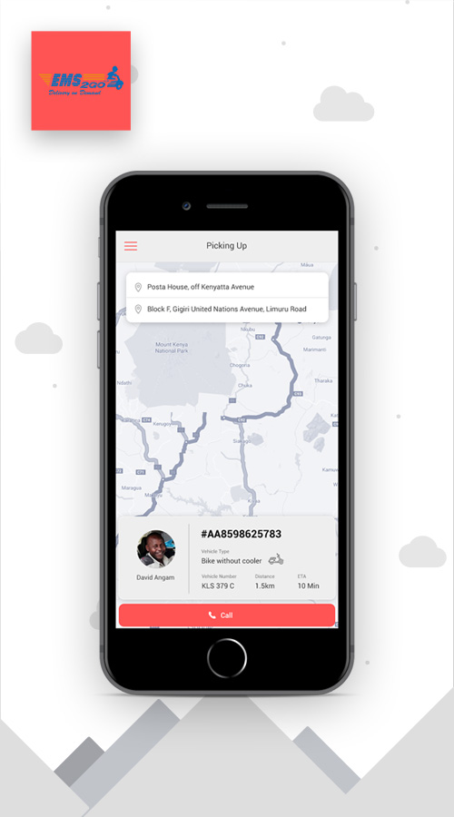 EMS2Go | Pick Up And Delivery Apps | A Solution to Streamline Kenyan Pickup and Delivery Service screenshot 1