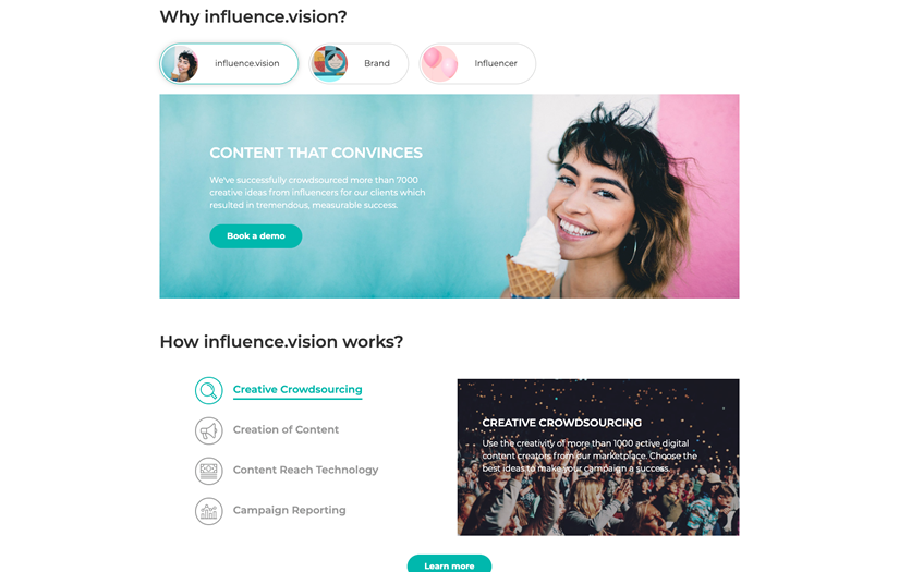 influence.vision screenshot 1