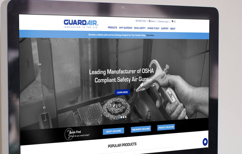 Guardair Shopify Plus Implementation screenshot 1