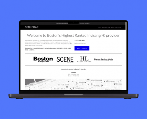 SMILE BAR WORDPRESS WEBSITE DEVELOPMENT screenshot 1