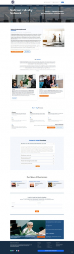 NATIONAL INDUSTRY NETWORK BOOTSTRAP WEBSITE DEVELOPMENT screenshot 1
