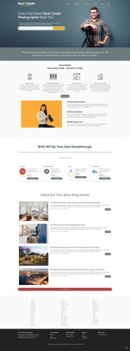 REAL ESTATE PHOTOGRAPHY BOOTSTRAP WEBSITE DEVELOPMENT screenshot 1