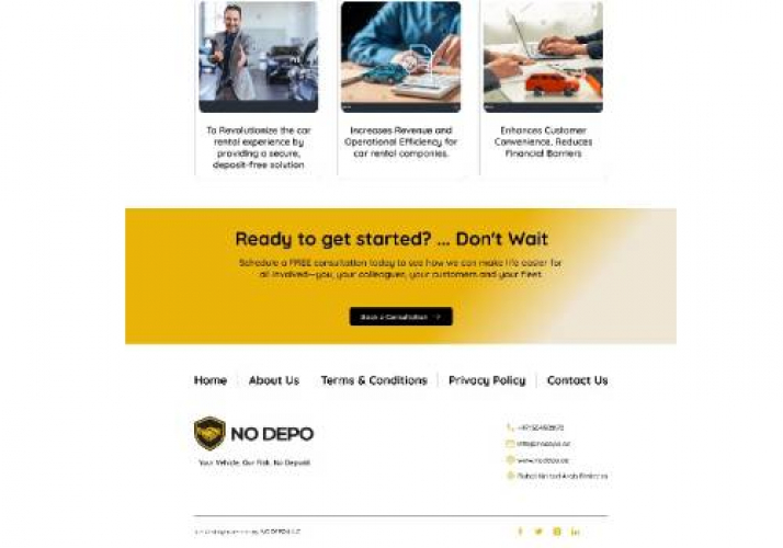 No Depo Web App | منصة عقود السيارات الرقمية screenshot 1