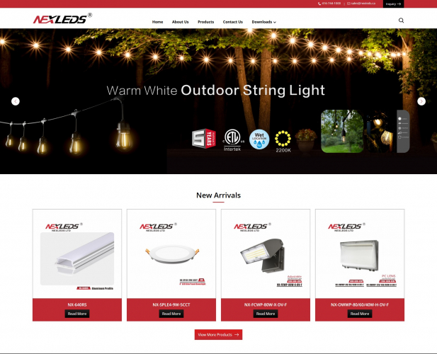 Nexleds E-commerce Web Development screenshot 1