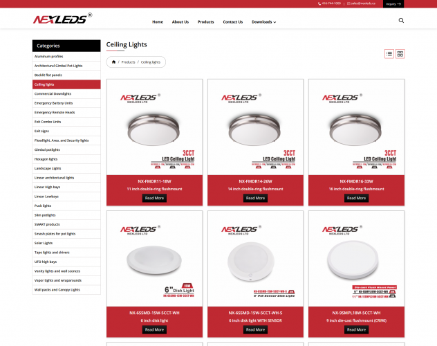Nexleds E-commerce Web Development screenshot 2