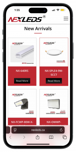 Nexleds E-commerce Web Development screenshot 3
