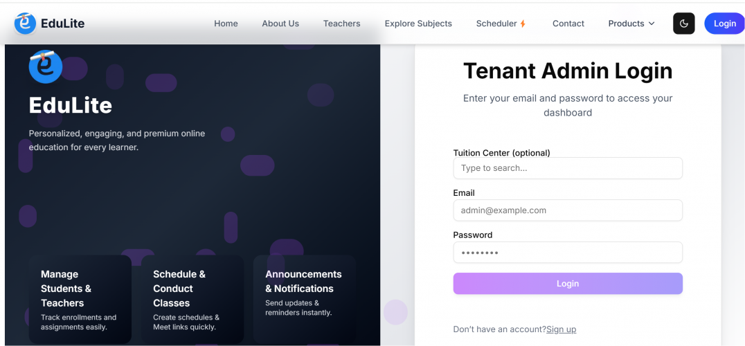 EduLite screenshot 1