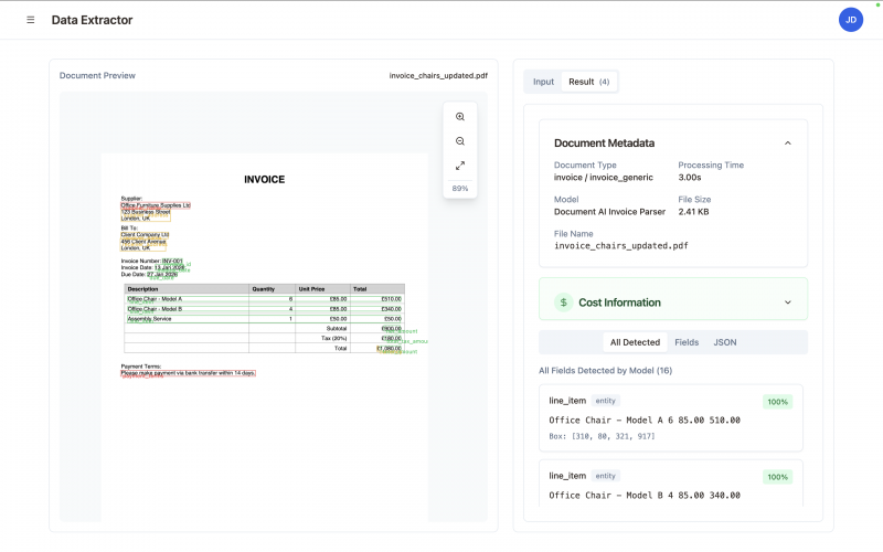 AI-Powered Document Processing Platform for Logistics Operations screenshot 1