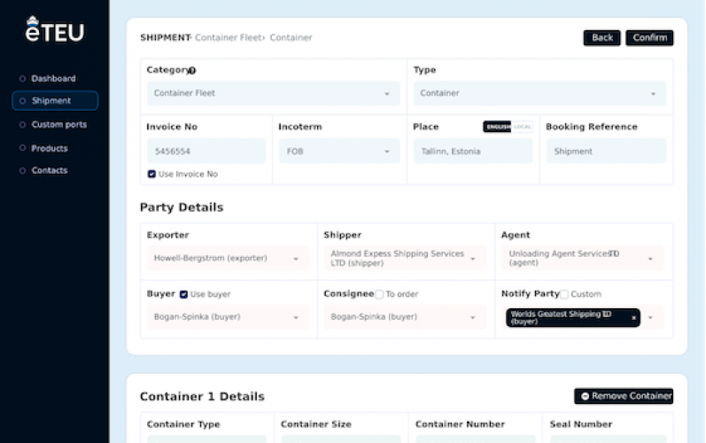 Shipping Documentation Platform for Logistics Operations screenshot 1
