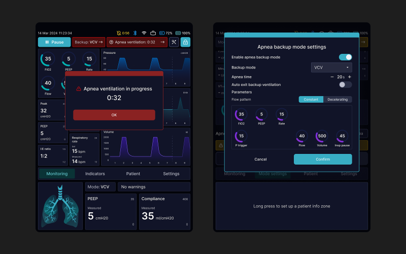 Lungs Ventilator Control Application screenshot 2