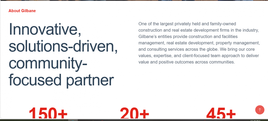 construction Enhancing Bid Visibility & Developer Outreach for Gilbane Building Company  screenshot 1