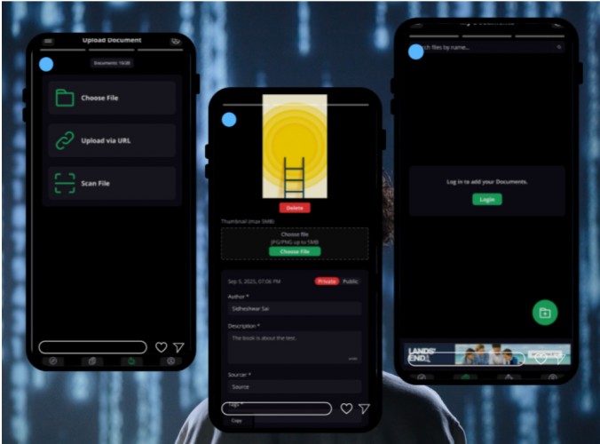 DocuTalk – AI Document Chat App Design & Development For UK Client screenshot 1