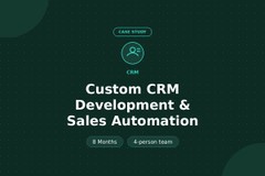 Custom CRM with Sales Automation for a B2B Company