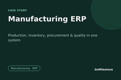 Manufacturing ERP: Production, Inventory and Quality in One System