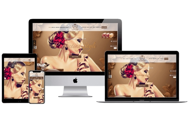 American Beauty Nail Salon Website Design and Development screenshot 2