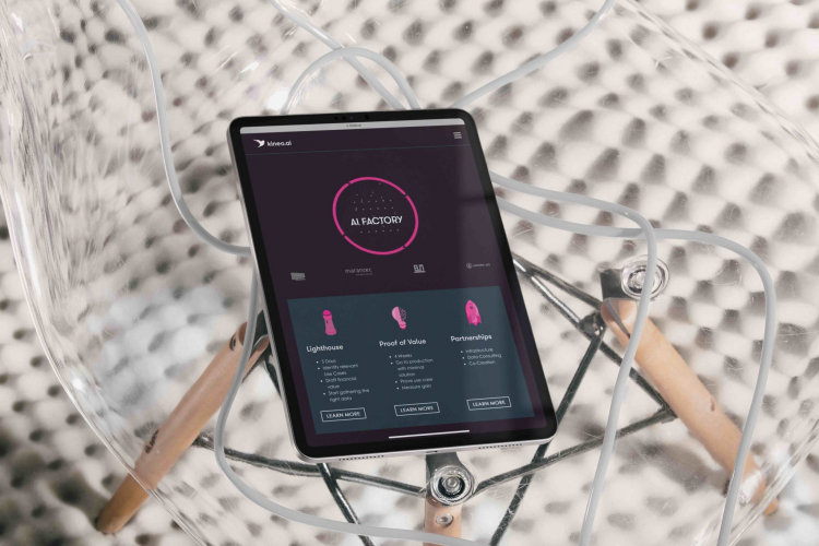 kineo.ai — Branding, web design and development screenshot 1