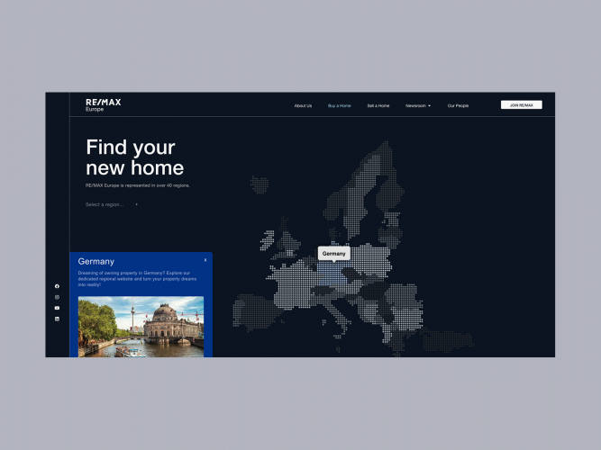 RE/MAX Europe — Web design and development screenshot 4
