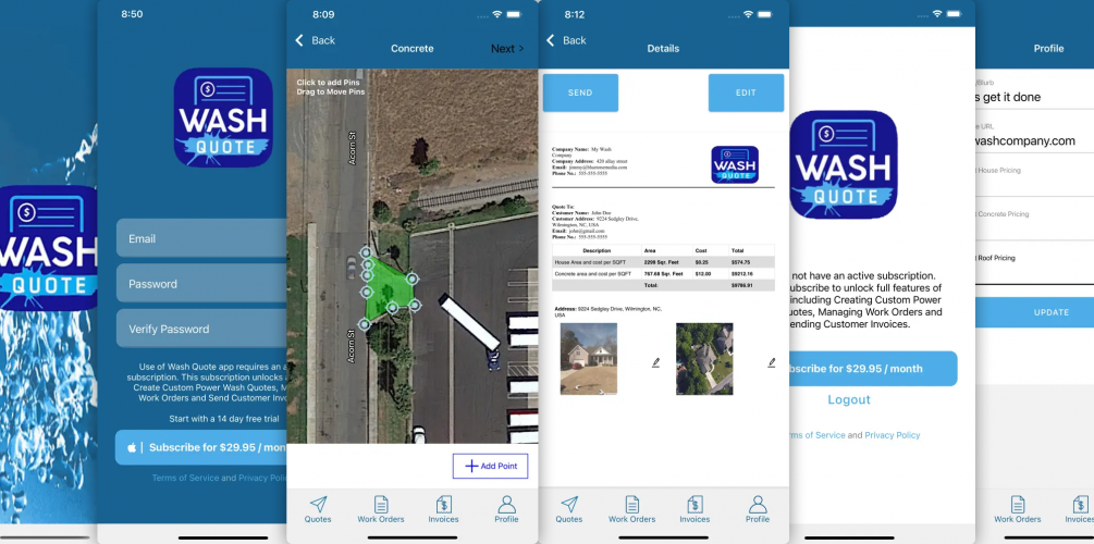 Wash Quote screenshot 1