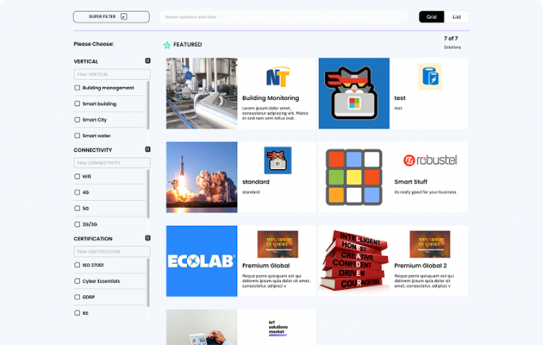 IoT solutions Market screenshot 1