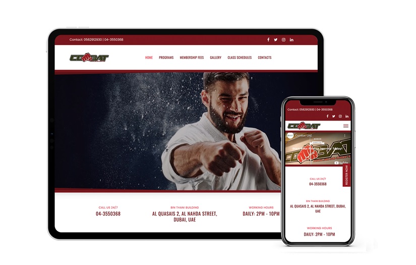 Combat UAE Artial Arts and Fitness Club screenshot 1