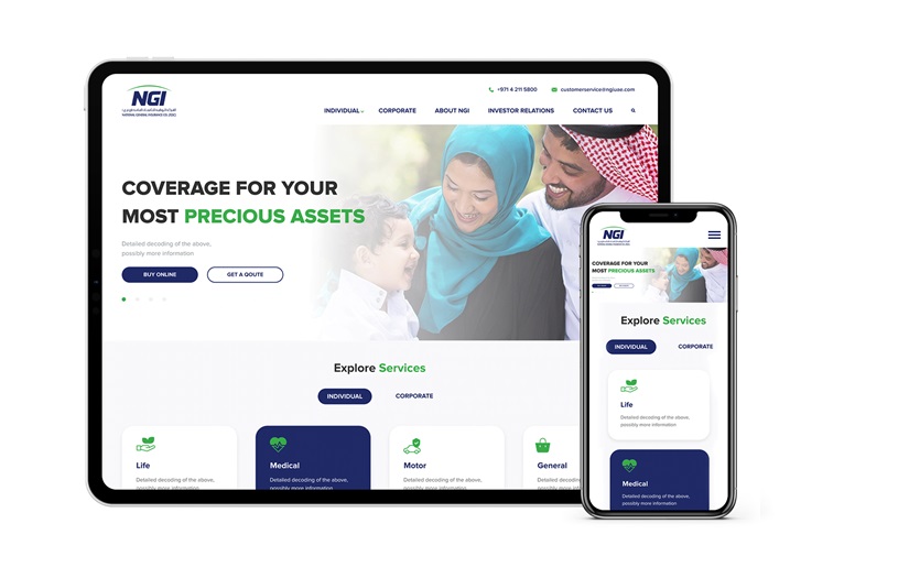 NGI Insurance Website screenshot 1