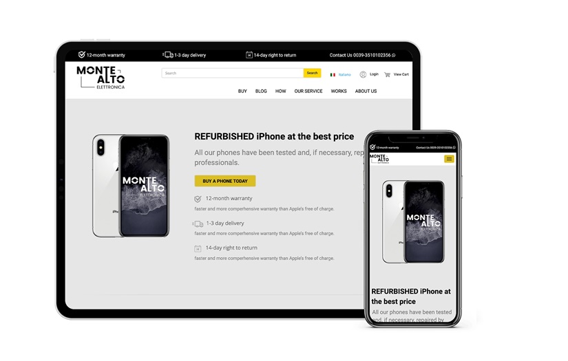 Monte Alto eCommerce Website screenshot 1