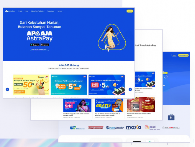 Fintech company profile page screenshot 1