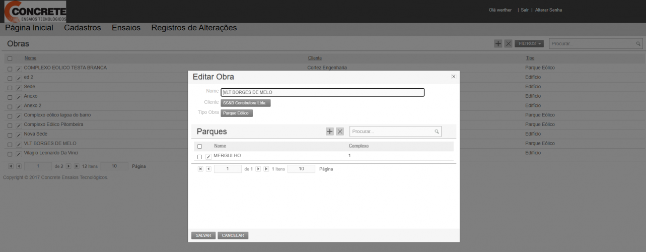 Concrete - Concrete analysis control system screenshot 1
