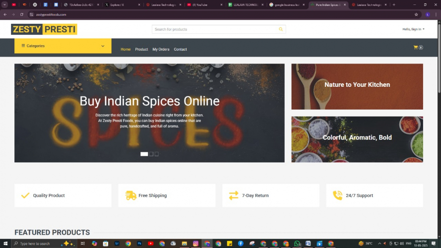 ZestyPresti Foods Pvt. Ltd. – A premium spice & masala brand in India. screenshot 1