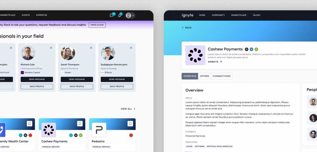 Brand-Led UI UX Design for Ignyte by DIFC - B2B Startup Growth  screenshot 4