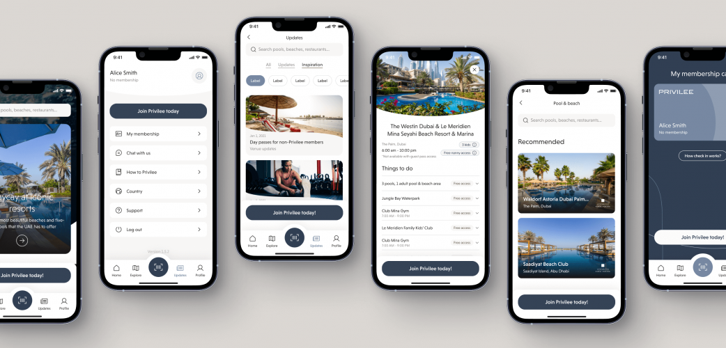 UX/UI Redesign for Privilee App – A Luxury Experience in Every Tap screenshot 3