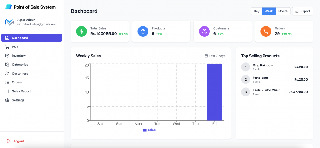Modern Point of Sale System screenshot 3