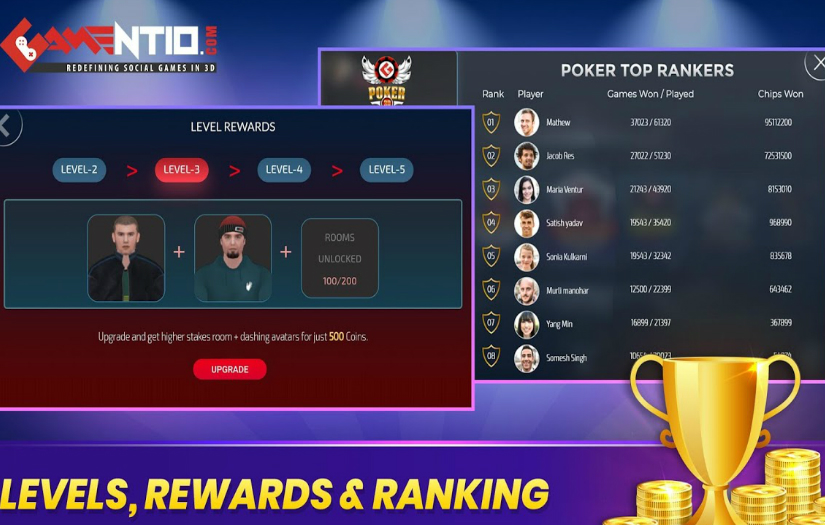 Gamentio 3D: Poker, Teenpatti, Rummy, Blackjack & More screenshot 5