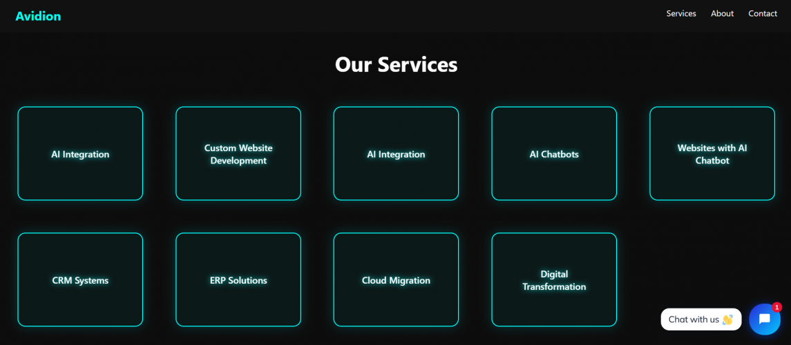 Avidion Software Mockup screenshot 2
