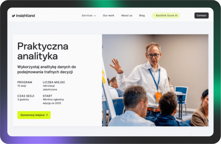 Insightland – an SEO-optimized website for SEO+AI Search experts screenshot 2