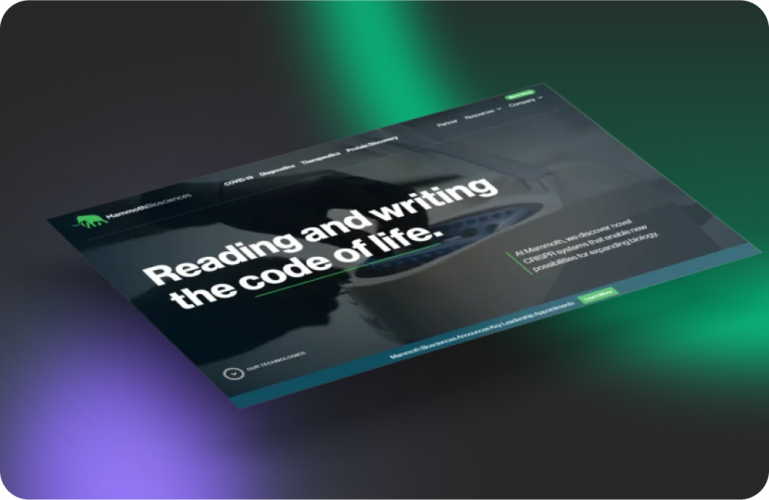 Mammoth Biosciences – a fast and modern WordPress website for a biotech company screenshot 5