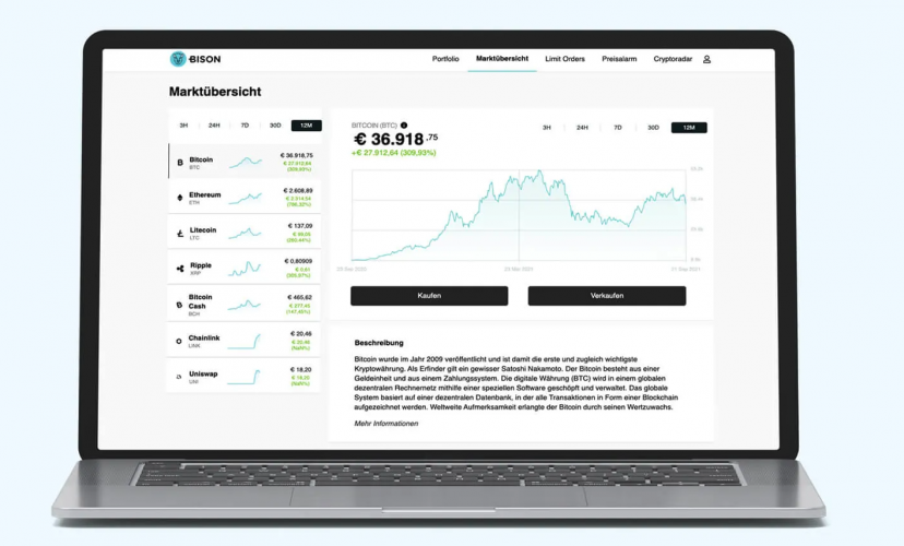 BISON | Blockchain | Fintech | Trading | Germany 🇩🇪 screenshot 1
