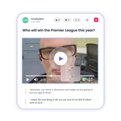 Orakly AI Chatbot Prototype screenshot 4