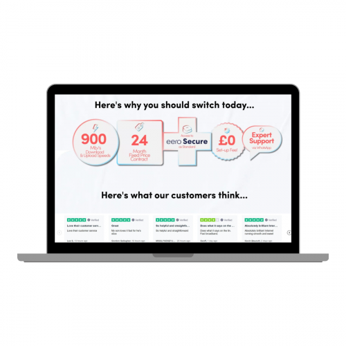 Brillband Website Design screenshot 1