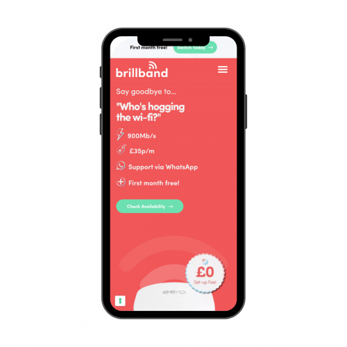 Brillband Website Design screenshot 4