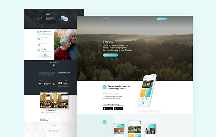 Biopacer Landing Page & Intro Video screenshot 1