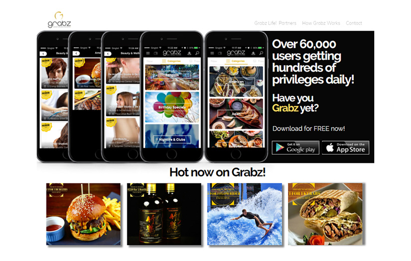 Grabz Singapore Web Development screenshot 1