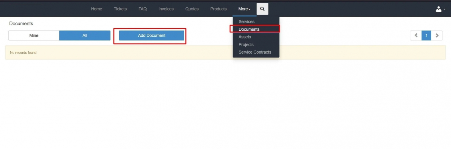Vtiger customer Portal screenshot 5