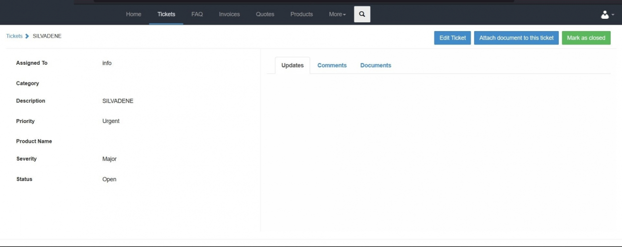 Vtiger customer Portal screenshot 3