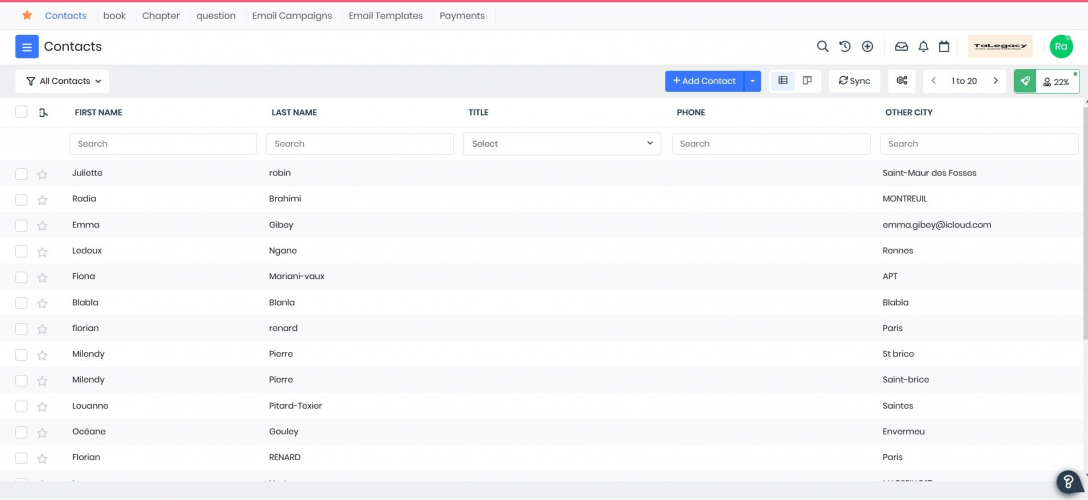 Cloud vTiger crm integration with laravel website screenshot 5